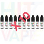 Lot de 10 boosters de nicotine 20mg/mL - Hit The Vape