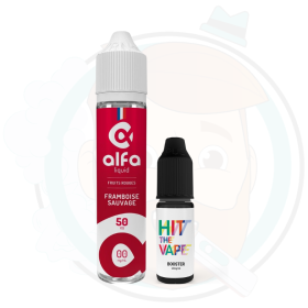 Framboise Sauvage 50mL avec boosters de nicotine - Alfaliquid