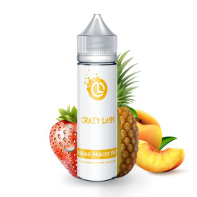 Ananas Fraise Pêche 50mL - Crazy Labs