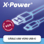 Câble de rechargement USB vers USB-C (1 Mètre) - X Power