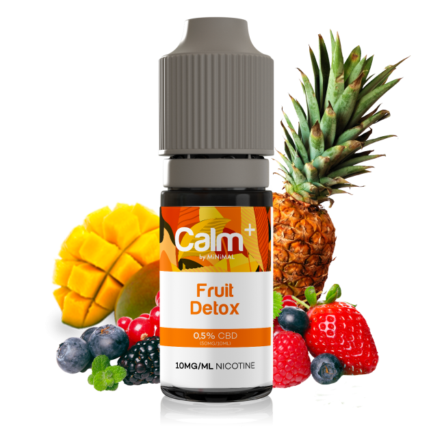 Des fruits, du CBD, de la nicotine, Calm+