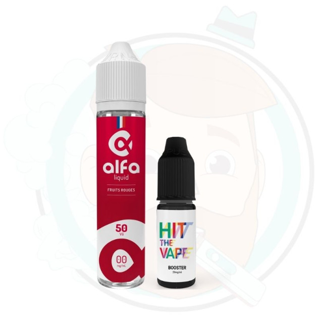 Fruits Rouges 50 ml avec booster(s) de nicotine - Alfaliquid