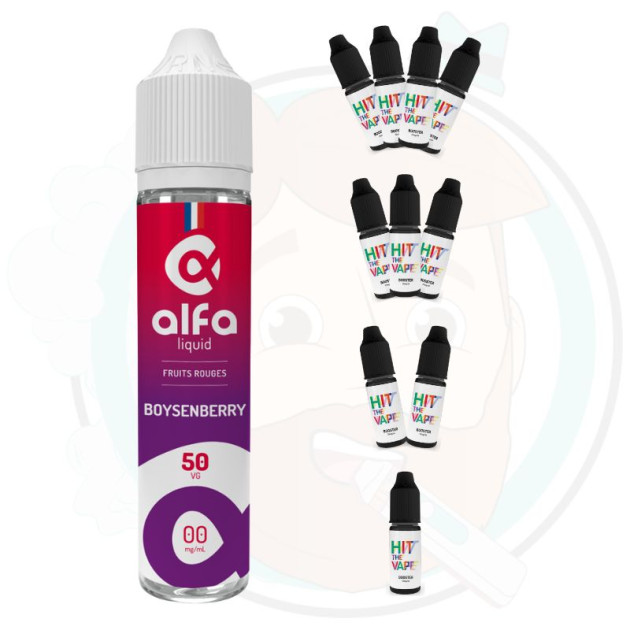 Boysenberry 50 ml avec booster(s) - Alfaliquid