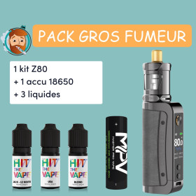 Pack gros fumeur : Z80 + 1 accu + 3 liquides au choix