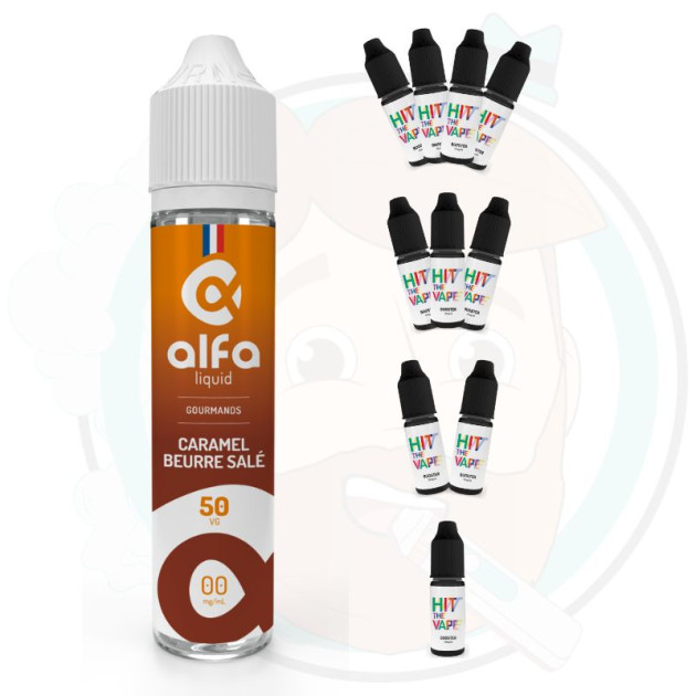 Caramel Beurre Salé 50 ml avec booster(s) - Alfaliquid