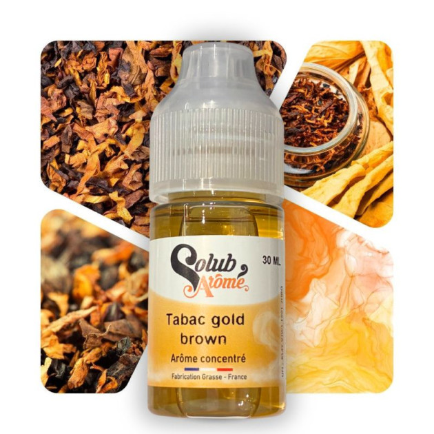Classic Gold Brown arôme concentré 30mL - Solubarome