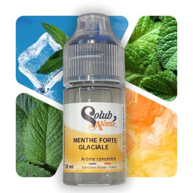 Menthe Forte Glaciale arôme concentré 30mL - Solubarome
