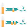 Mélange grand flacon eliquide 50ml avec boosters