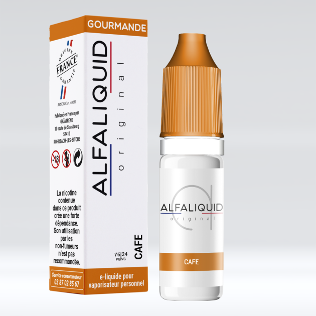 Café 6 mg/mL (DLUO Avril 26) - Alfaliquid