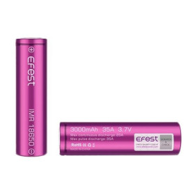 Accu Efest IMR 18650 - 3000 mah (35 A)