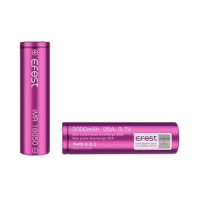Accu Efest IMR 18650 - 3000 mah (35 A)