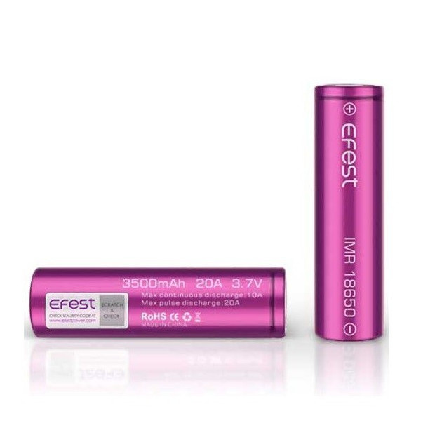 Accu Efest IMR 18650 - 3500 mah (20 A)