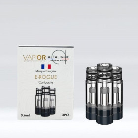 Lot de 3 cartouches E Rogue - Alfaliquid & Vap'Or