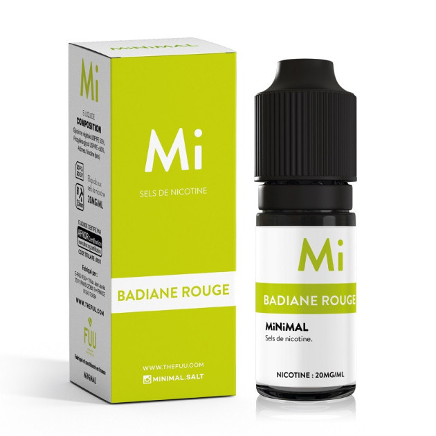 Badiane Rouge (DLUO Dépassée) - Minimal - Sel de nicotine
