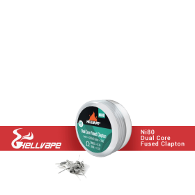 Coils Ni80 Dual Core Fused Clapton (lot de 10) - Hellvape