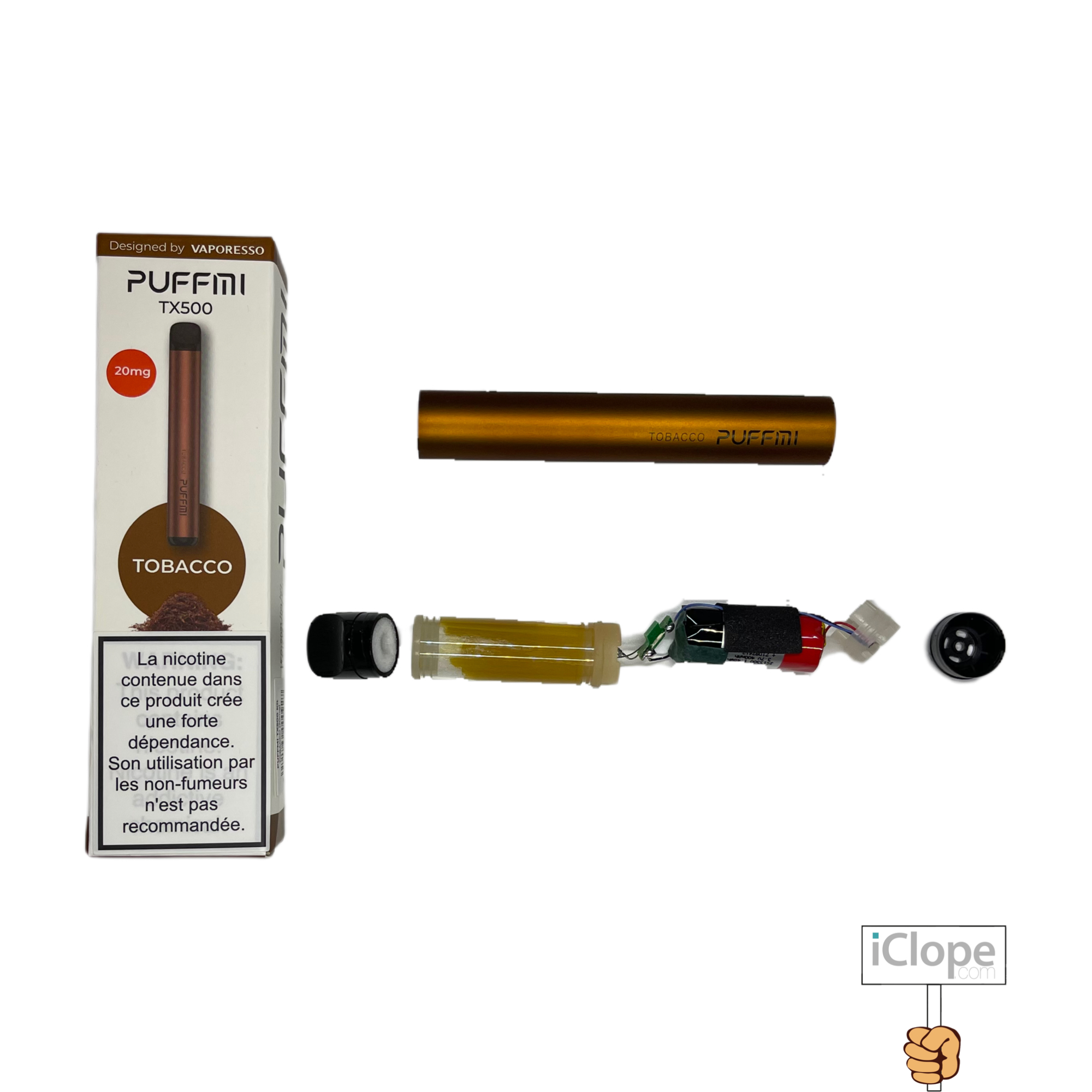 TX500 vaporesso démontée